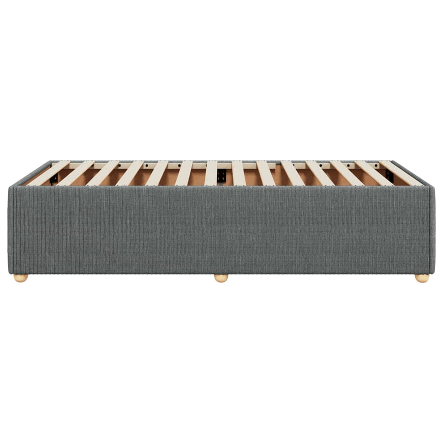 Bedframe stof donkergrijs 90x190 cm