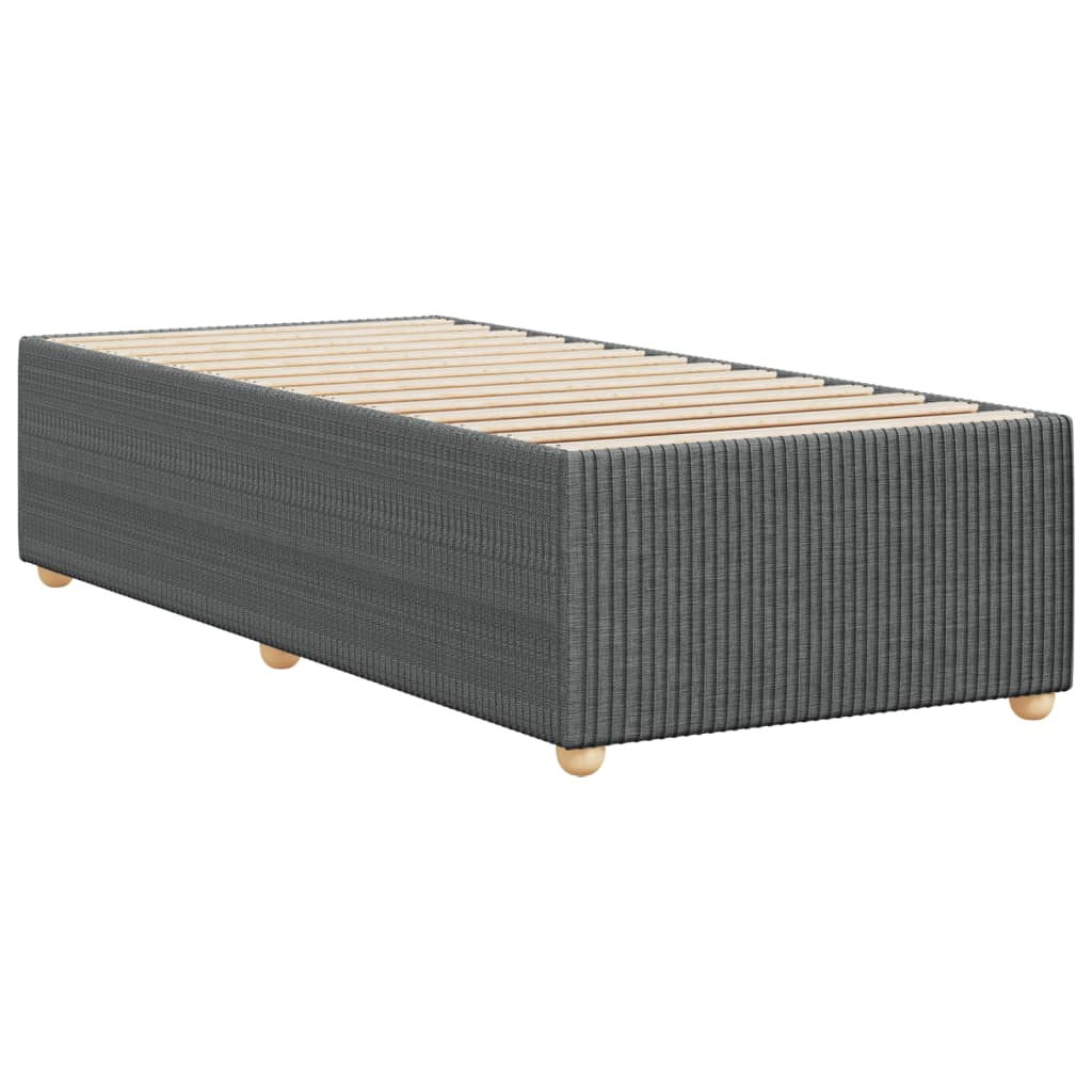 Bedframe stof donkergrijs 90x190 cm