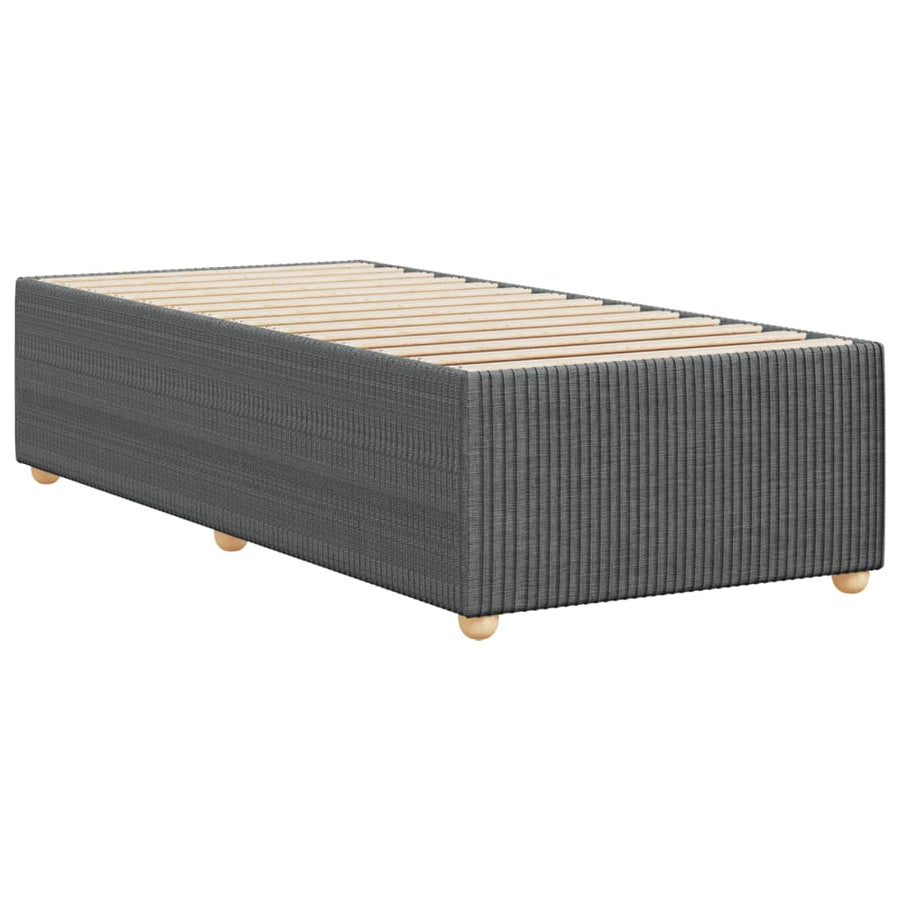 Bedframe stof donkergrijs 90x190 cm