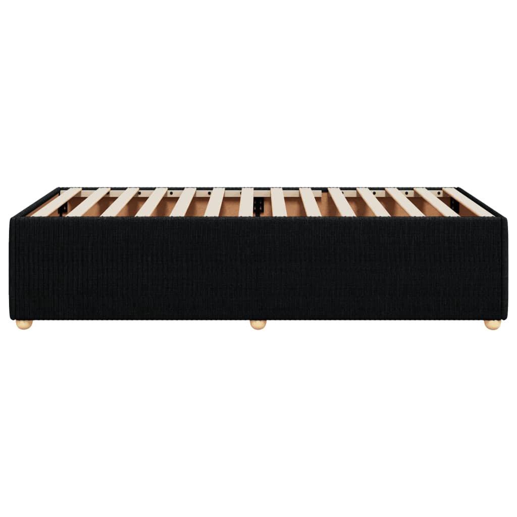 Bedframe stof zwart 90x190 cm