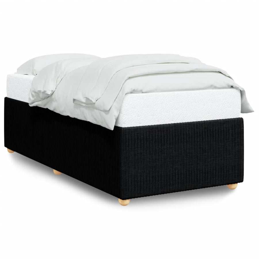 Bedframe stof zwart 90x190 cm