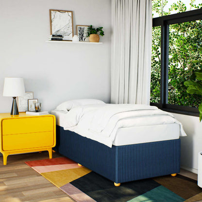 Bedframe stof blauw 90x190 cm