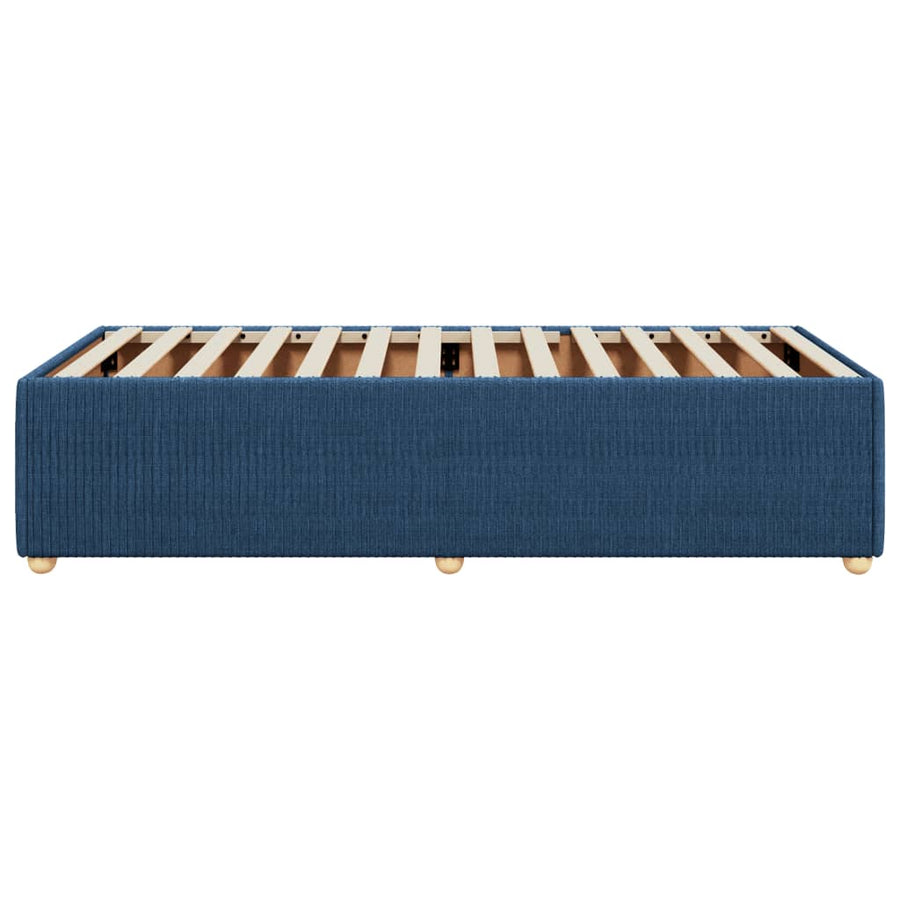 Bedframe stof blauw 90x190 cm