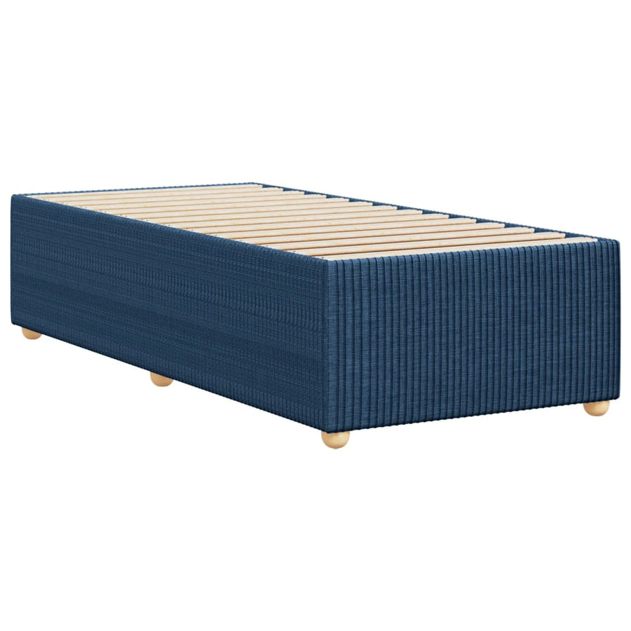 Bedframe stof blauw 90x190 cm