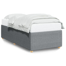Bedframe stof lichtgrijs 90x200 cm