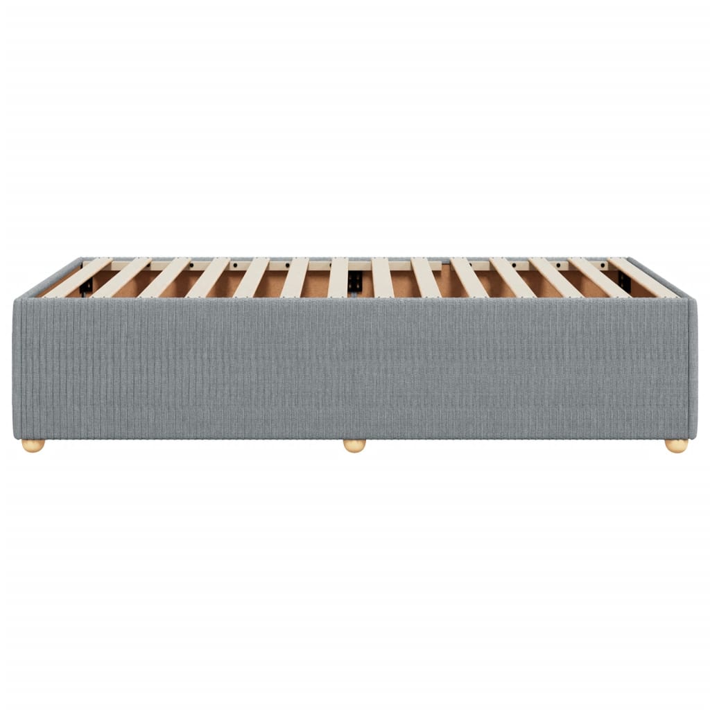 Bedframe stof lichtgrijs 90x200 cm