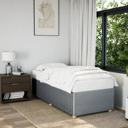 Bedframe 90x200 cm stof lichtgrijs
