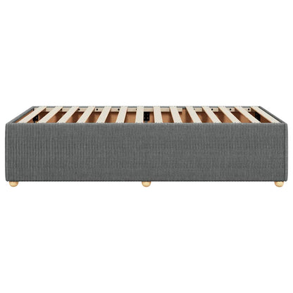 Bedframe zonder matras 90x200 cm stof donkergrijs