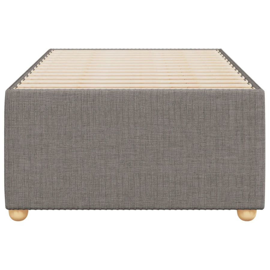 Bedframe stof taupe 90x200 cm