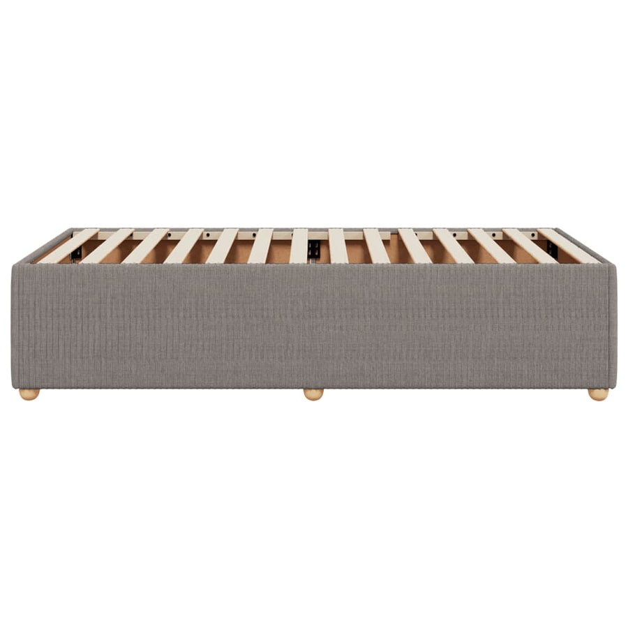 Bedframe stof taupe 90x200 cm