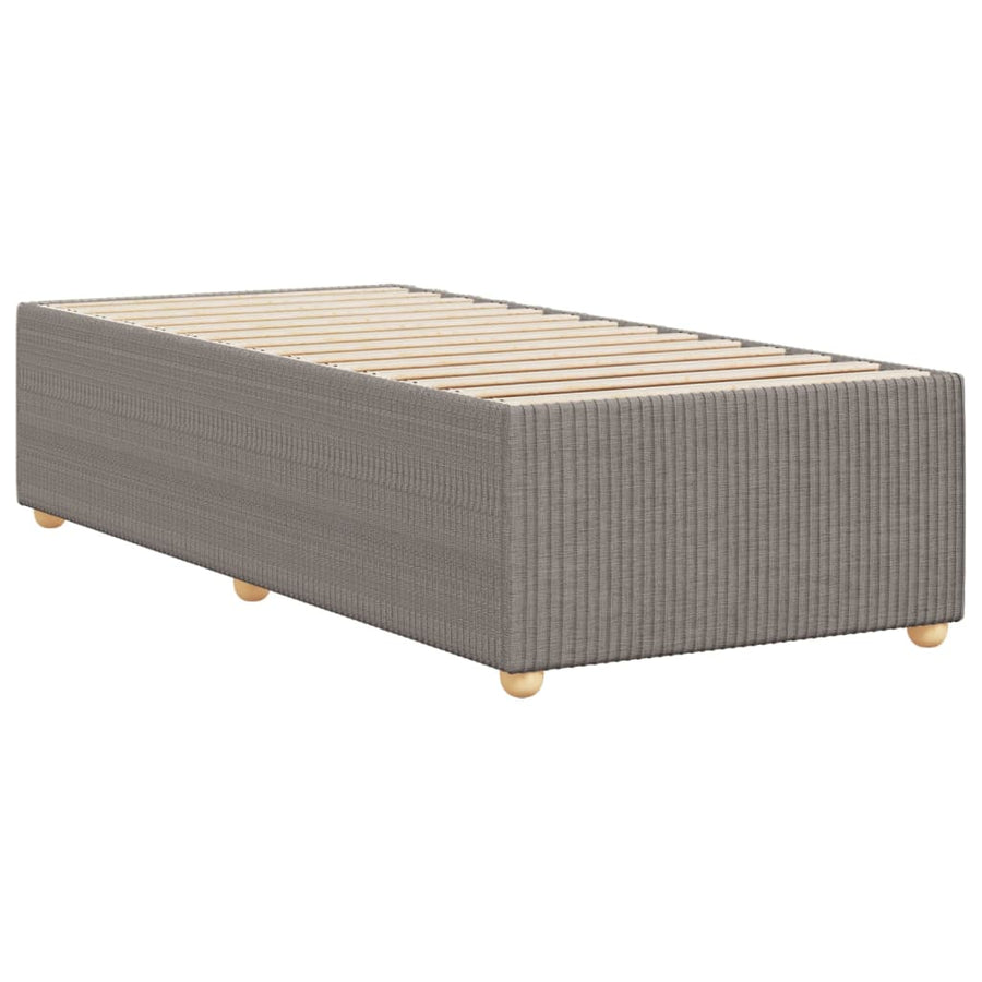 Bedframe stof taupe 90x200 cm