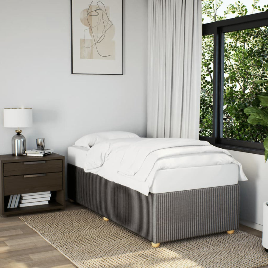 Bedframe stof taupe 90x200 cm