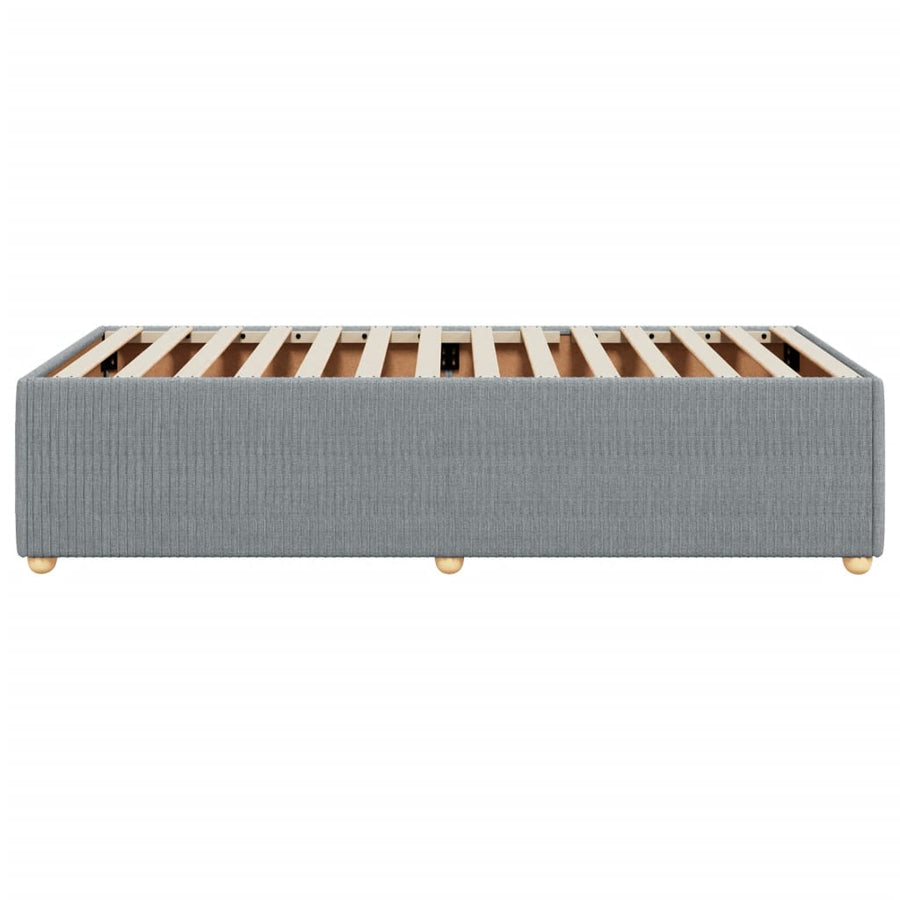 Bedframe stof lichtgrijs 100x200 cm