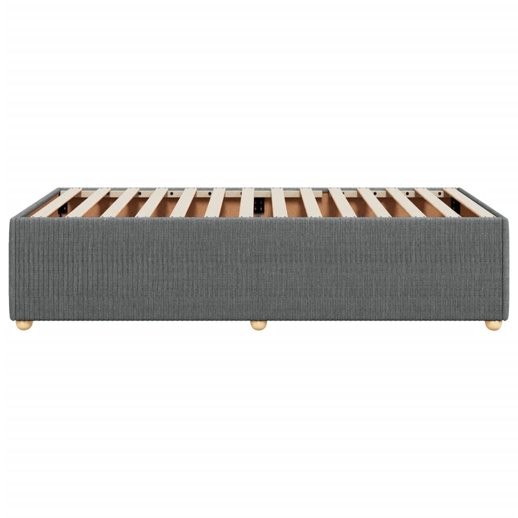 Bedframe stof donkergrijs 100x200 cm