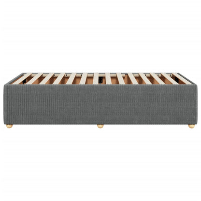 Bedframe stof donkergrijs 100x200 cm
