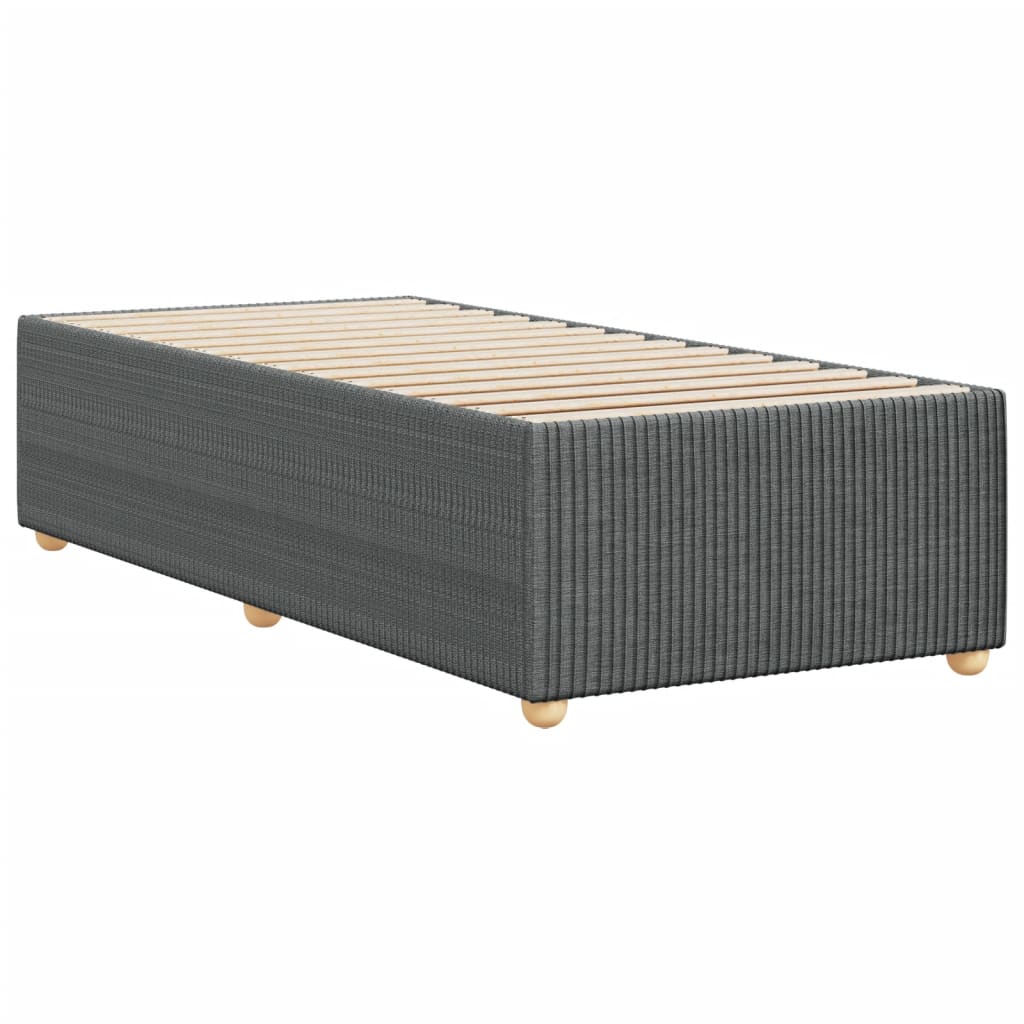 Bedframe stof donkergrijs 100x200 cm