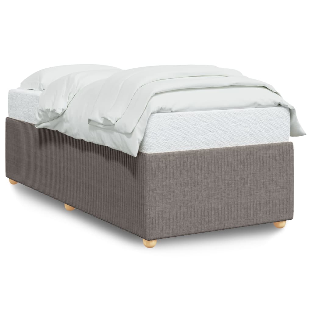 Bedframe stof taupe 100x200 cm