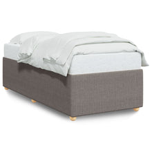 Bedframe stof taupe 100x200 cm