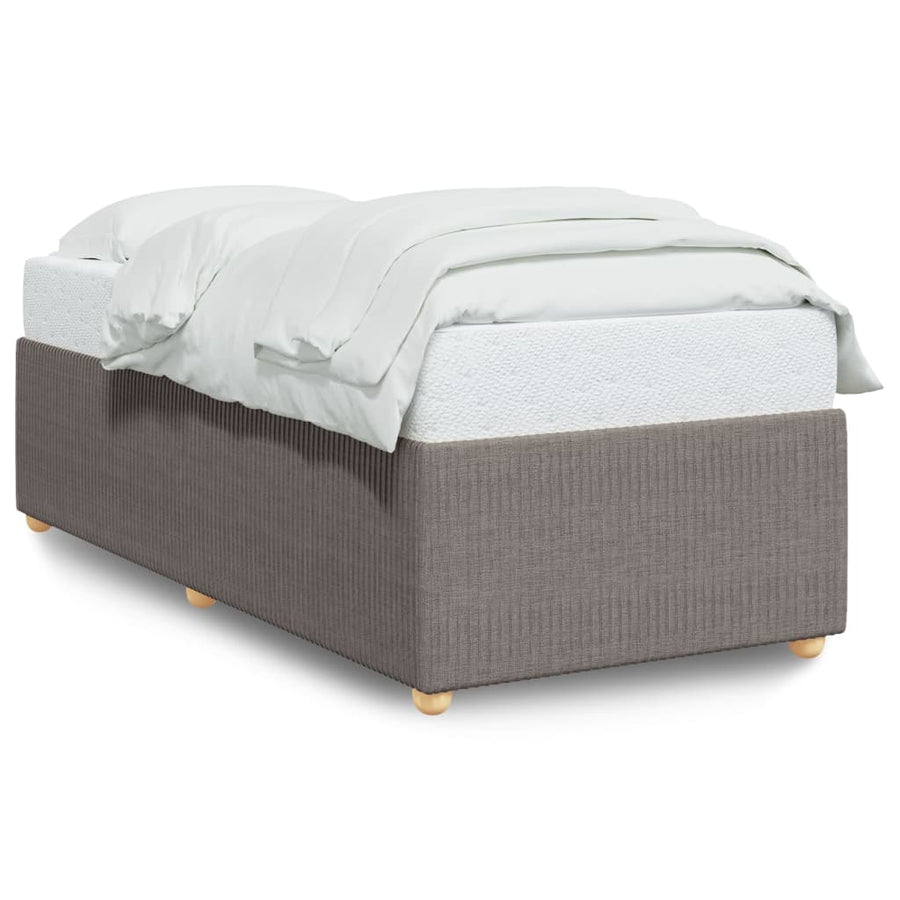 Bedframe stof taupe 100x200 cm