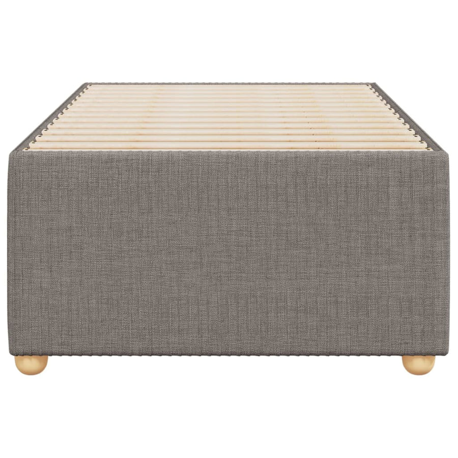 Bedframe stof taupe 100x200 cm
