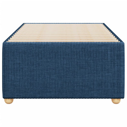 Bedframe stof blauw 100x200 cm