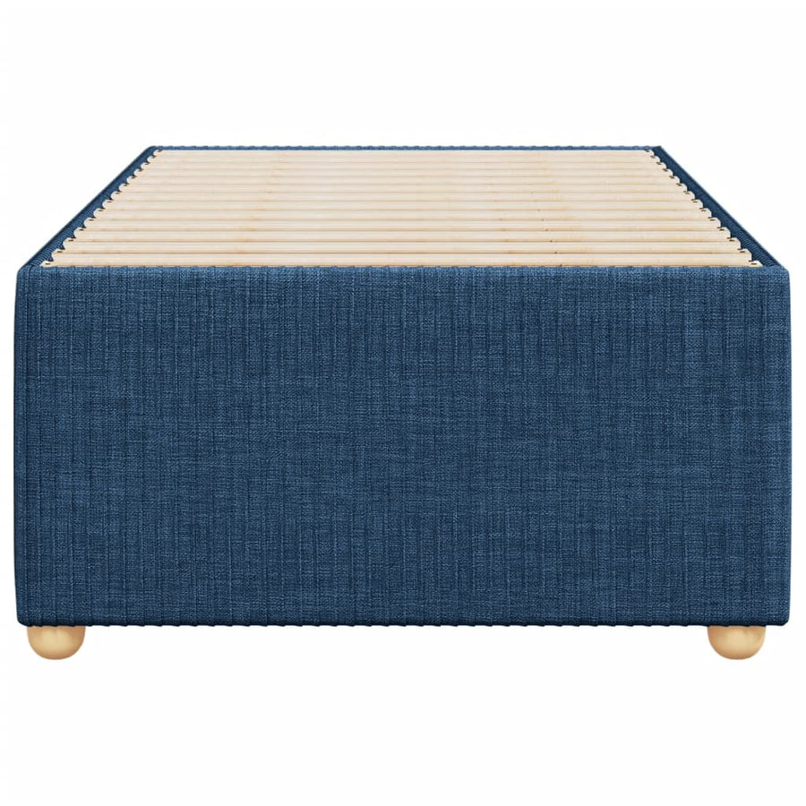 Bedframe stof blauw 100x200 cm