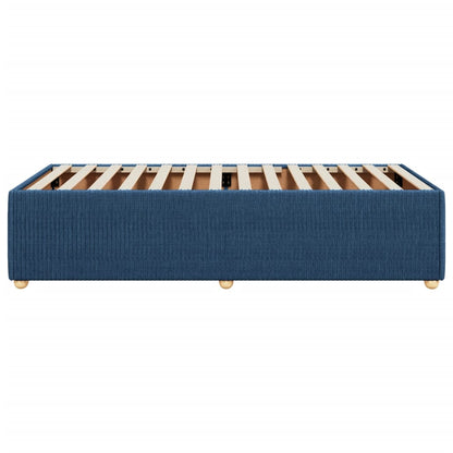 Bedframe stof blauw 100x200 cm