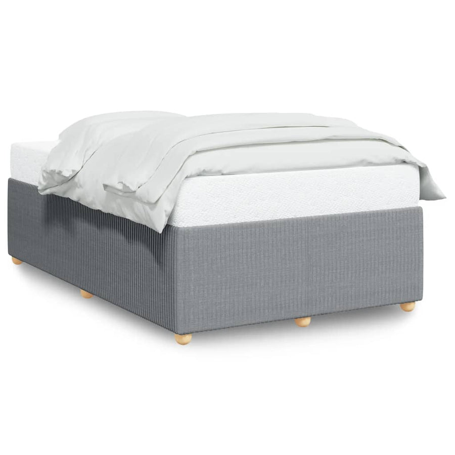 Bedframe stof lichtgrijs 120x190 cm