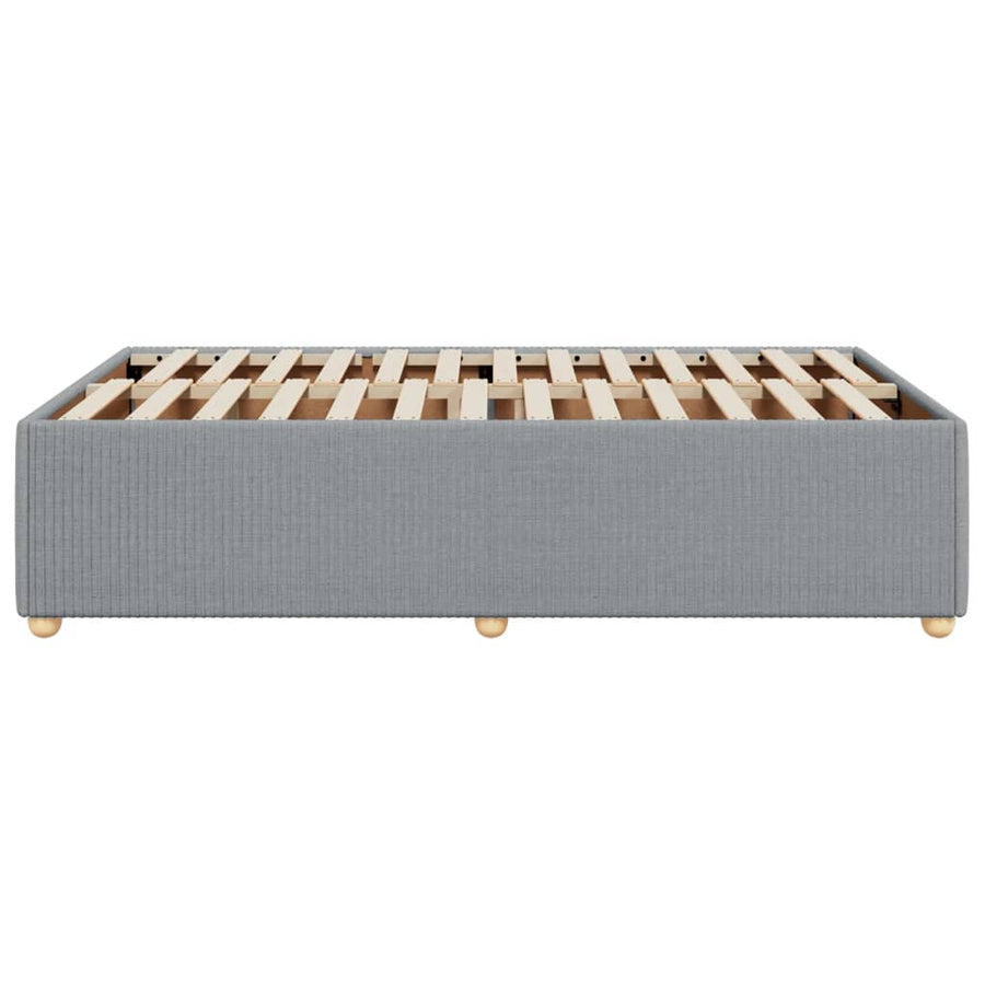 Bedframe stof lichtgrijs 120x190 cm