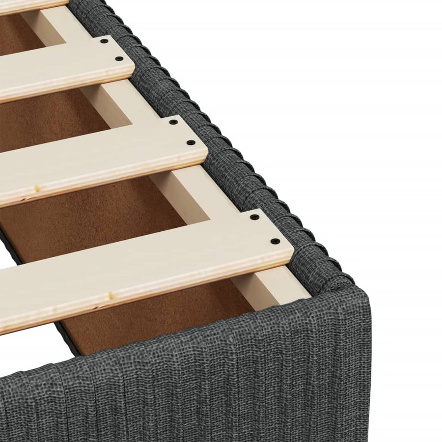 Bedframe stof donkergrijs 120x190 cm