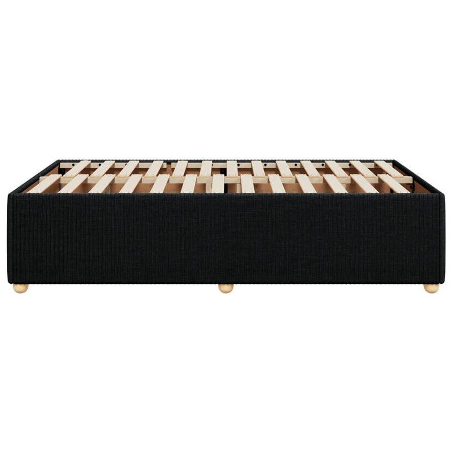 Bedframe stof zwart 120x190 cm