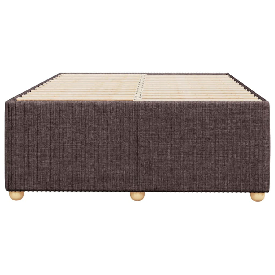 Bedframe stof donkerbruin 120x190 cm