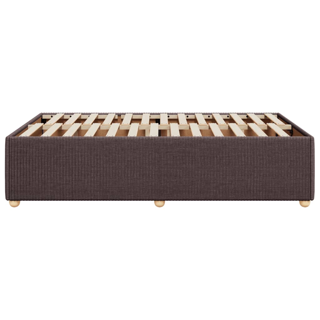 Bedframe stof donkerbruin 120x190 cm