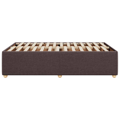 Bedframe stof donkerbruin 120x190 cm