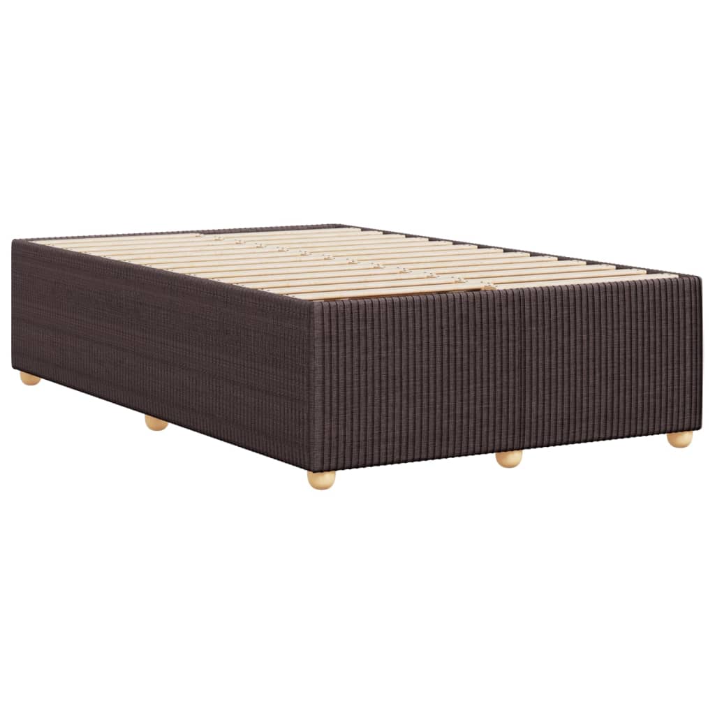 Bedframe stof donkerbruin 120x190 cm