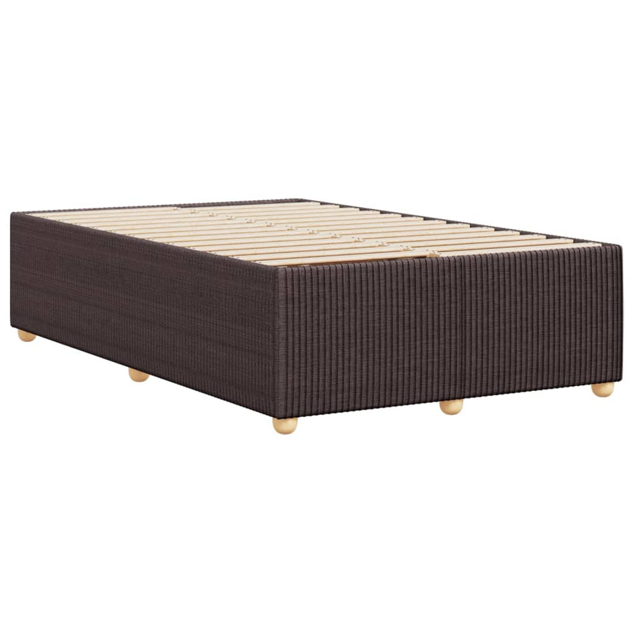 Bedframe stof donkerbruin 120x190 cm