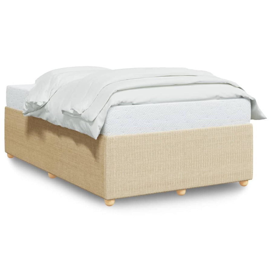 Bedframe stof crèmekleurig 120x190 cm