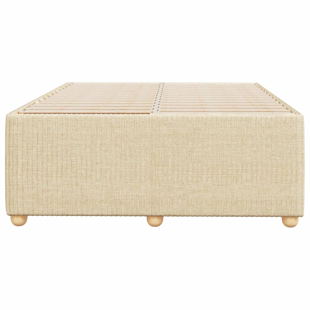 Bedframe stof crèmekleurig 120x190 cm