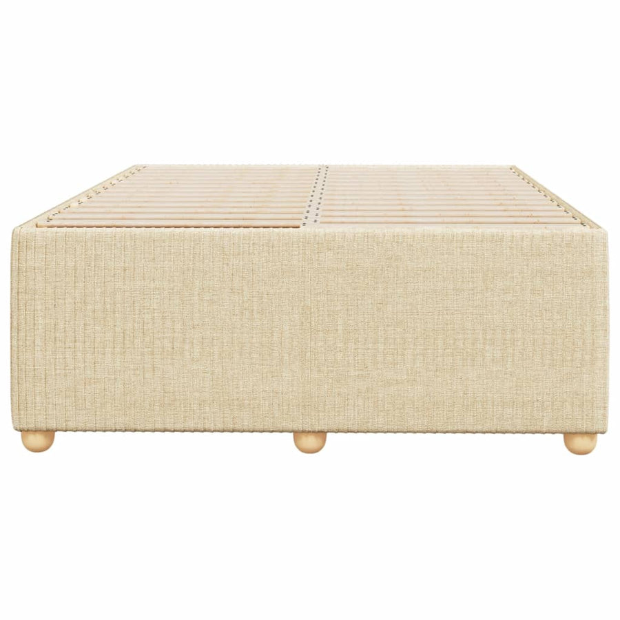 Bedframe stof crèmekleurig 120x190 cm