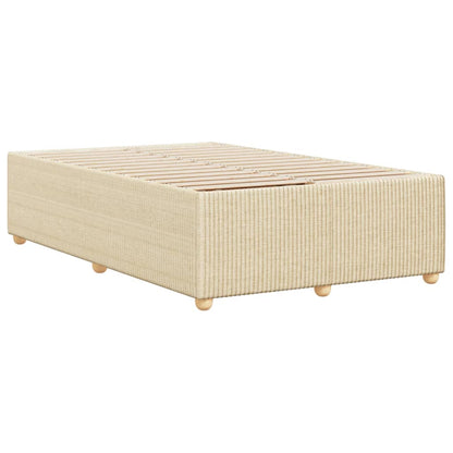 Bedframe stof crèmekleurig 120x190 cm