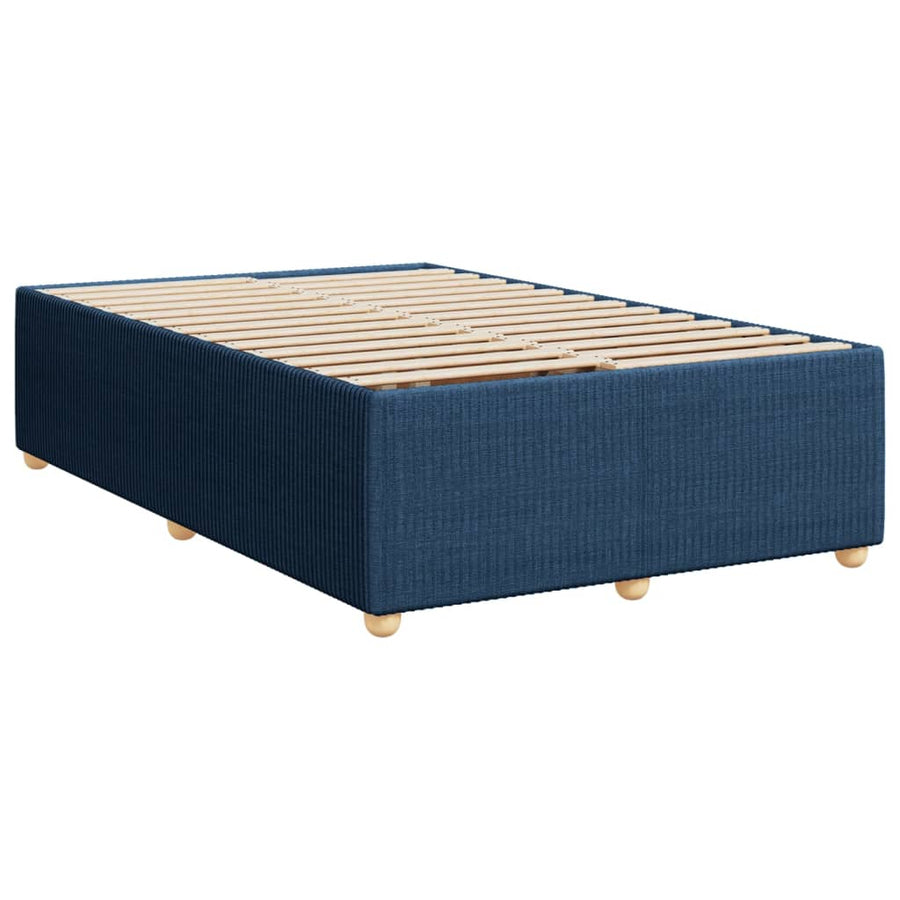 Bedframe stof blauw 120x190 cm