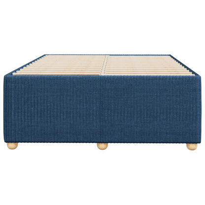 Bedframe stof blauw 120x190 cm