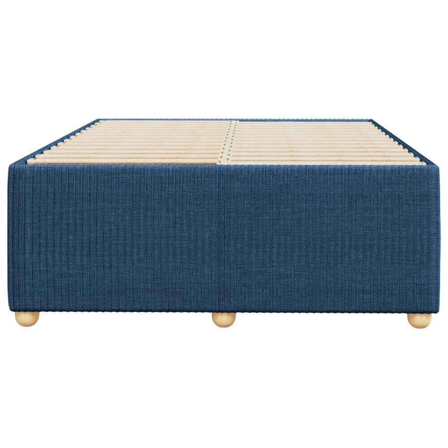 Bedframe stof blauw 120x190 cm