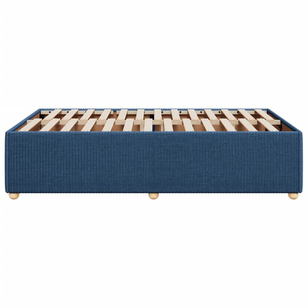 Bedframe stof blauw 120x190 cm