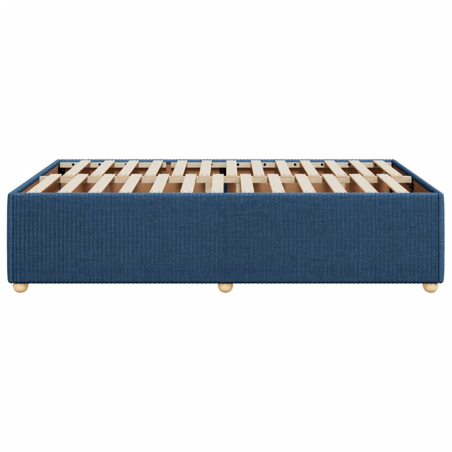 Bedframe stof blauw 120x190 cm