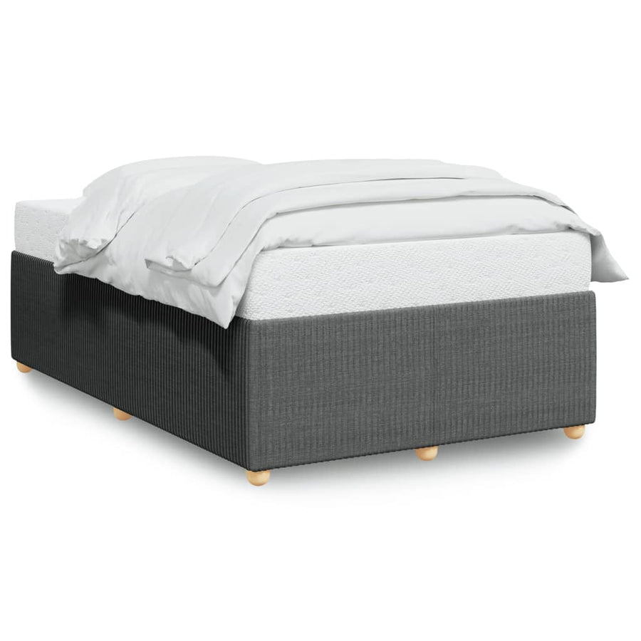 Bedframe stof donkergrijs 120x200 cm