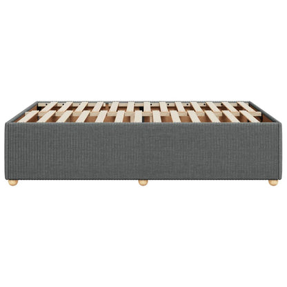 Bedframe stof donkergrijs 120x200 cm