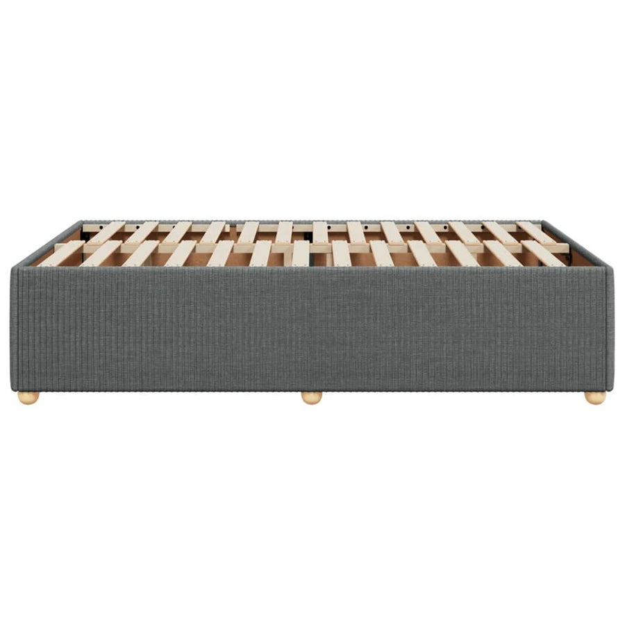 Bedframe stof donkergrijs 120x200 cm