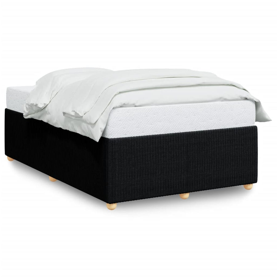 Bedframe stof zwart 120x200 cm