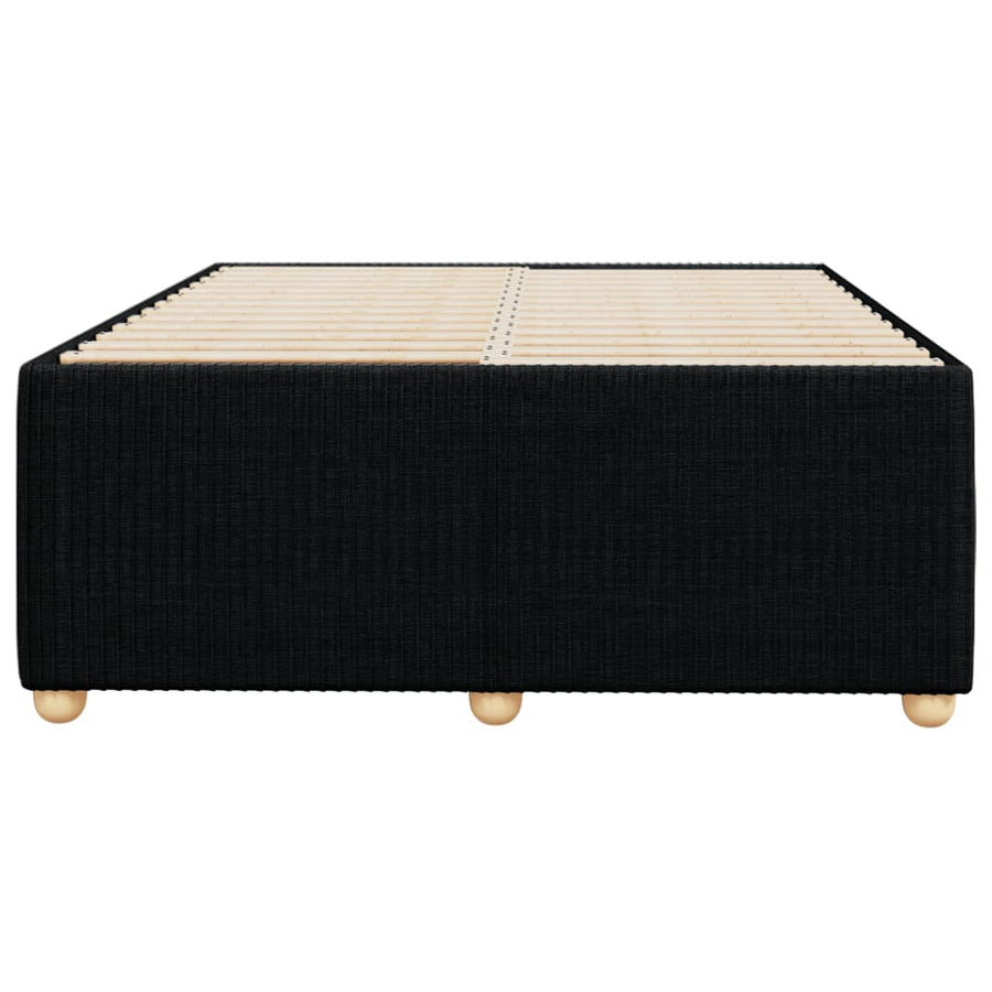 Bedframe stof zwart 120x200 cm
